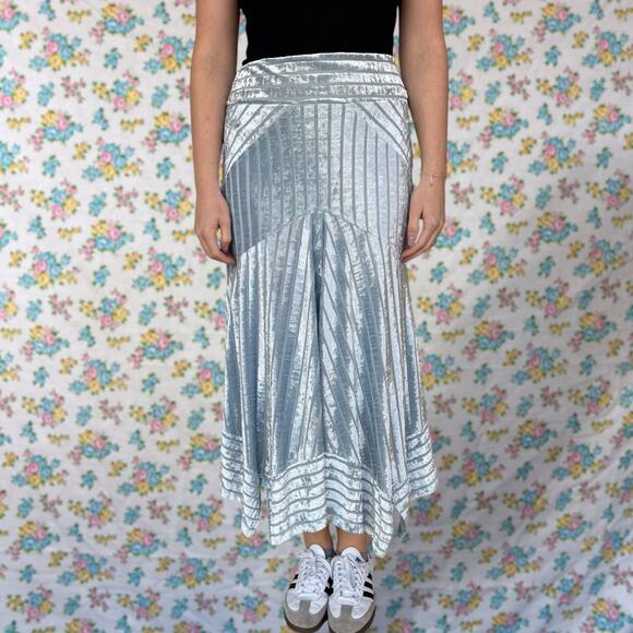 lORANE icy blue fairycore midi skirt size medium - Picture 2 of 6